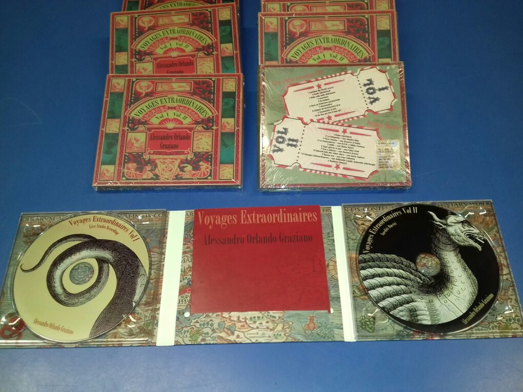 Duplicazione Volume doppio CD in Cofanetto Voyages Extraordinaires di Alessandro Orlando Graziano