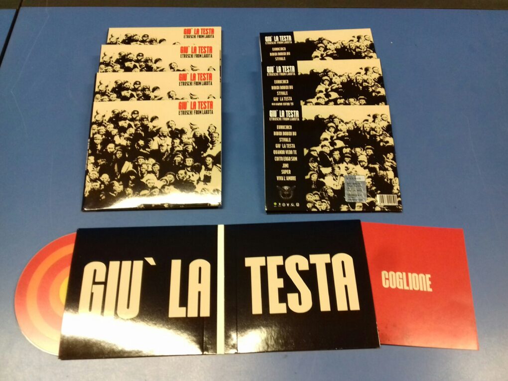 Duplicazione CD “Giù la testa” Etruschi from Lakota in Digifile 2 ante