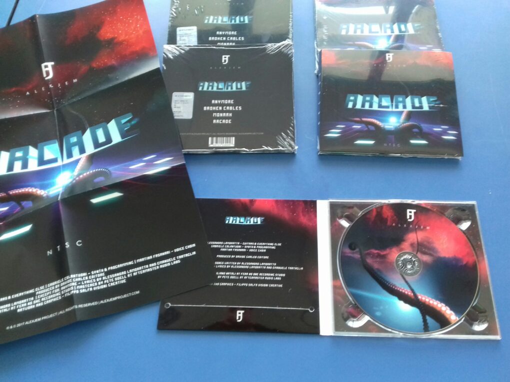 Stampa CD “Arcade” Alexjem in Digipack 2 Ante con Posterino