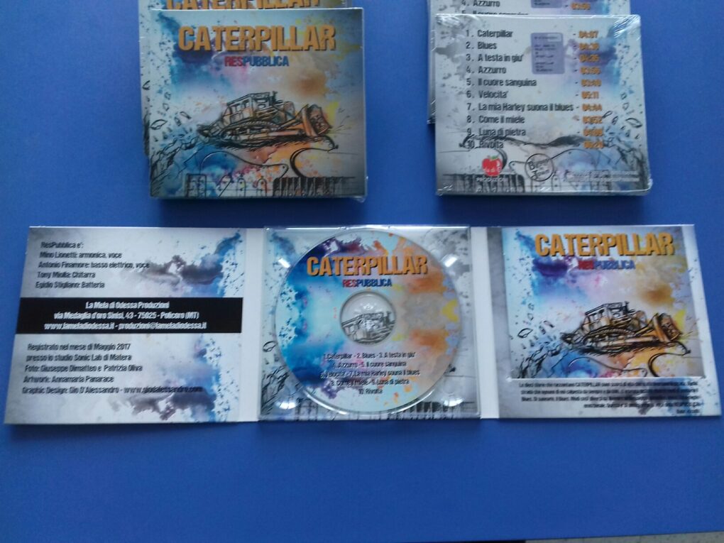 Duplicazione CD audio “Caterpillar – ResPubblica” in Digipack 3 ante