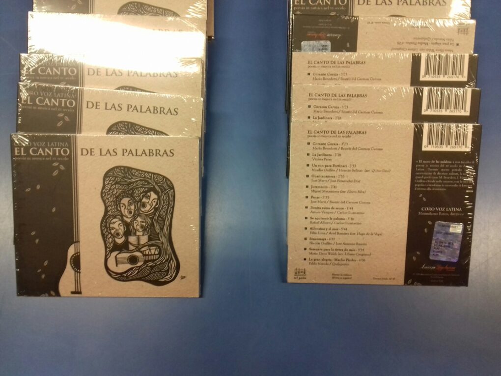 Duplicazione CD “El canto de las palabras” in digipack con booklet interno