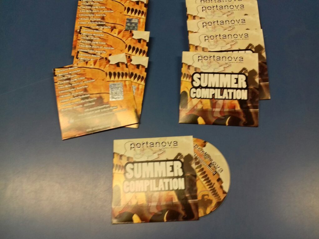 Duplicazione CD in Bustina di Cartoncino “Portanova Summer Compilation”