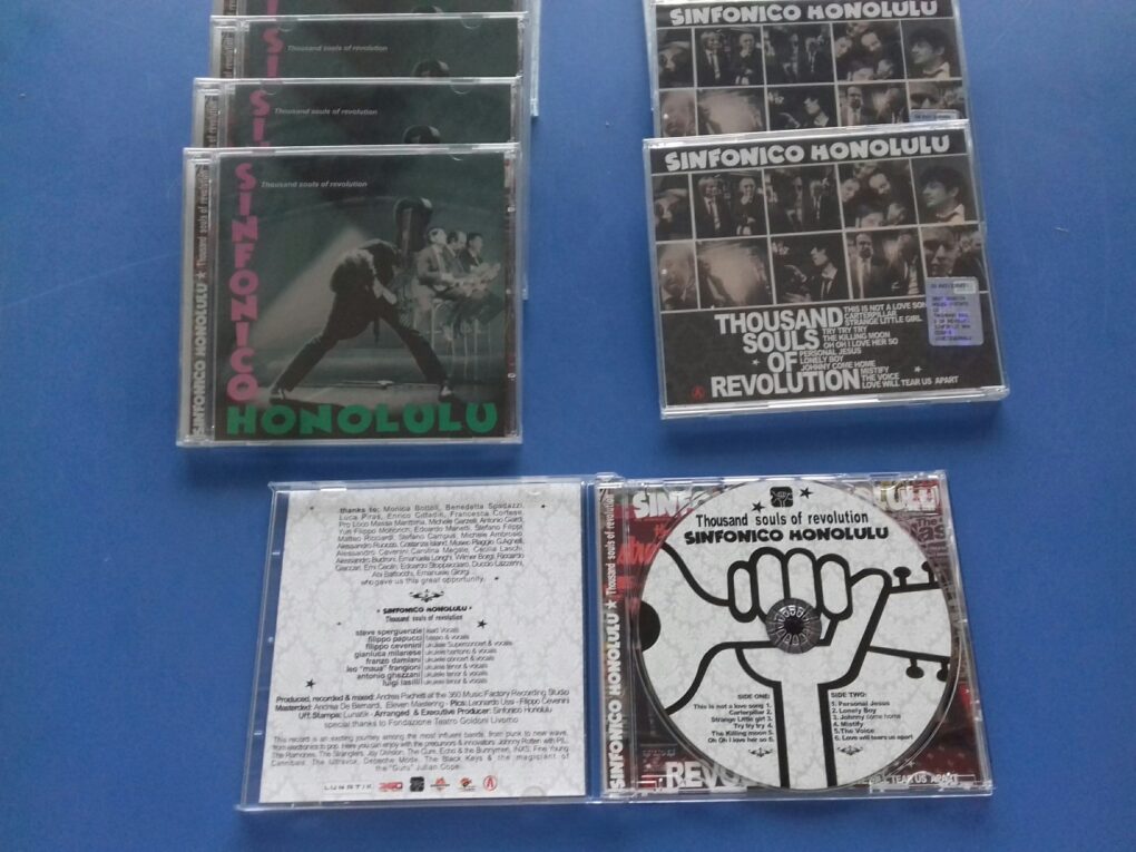 Duplicazione CD Sinfonico Honolulu “Thousand souls of revolution”