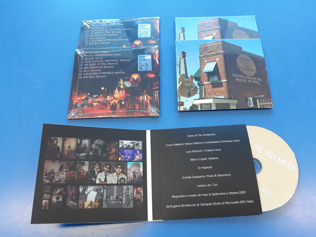 Stampa CD “Tutta colpa del Rock’n’roll” Henry & the Screamers